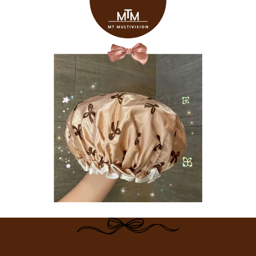 MTM™ - Satin Bonnet with Bows - Protect your hair while you sleep and wake up with shiny and frizz-free hair!