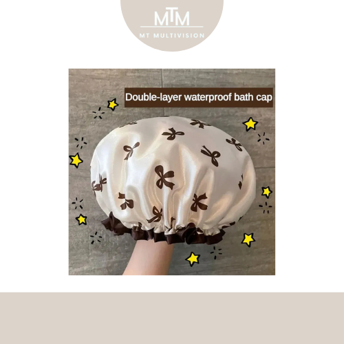 MTM™ - Satin Bonnet with Bows - Protect your hair while you sleep and wake up with shiny and frizz-free hair!