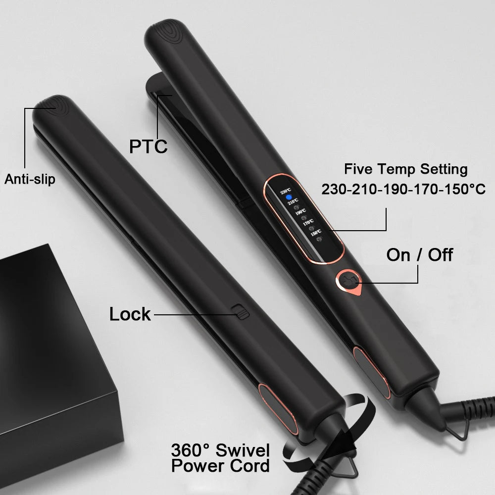 MTM™ - Ceramic Straightening Iron with Tourmaline - For Smooth and Shiny Hair
