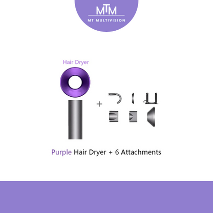 MTM™ - Professionele Negatieve Ionen Föhn: 6-in-1 Functionaliteit!