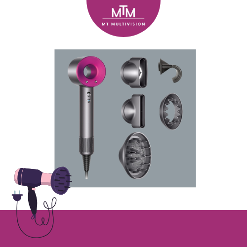 MTM™ - Professionele Negatieve Ionen Föhn: 6-in-1 Functionaliteit!