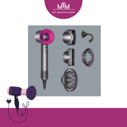 MTM™ - Professionele Negatieve Ionen Föhn: 6-in-1 Functionaliteit!