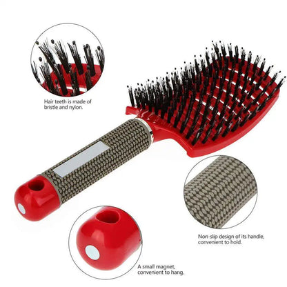 MTM™ - Detangling Haarborstel – Nylon voor Krullend Haar