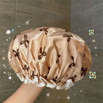 MTM™ - Satin Bonnet with Bows - Protect your hair while you sleep and wake up with shiny and frizz-free hair!