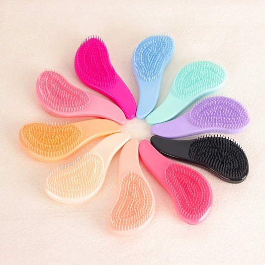 MTM™ - Marble Anti-Static Mini Hair Brush &amp; Scalp Massager"
