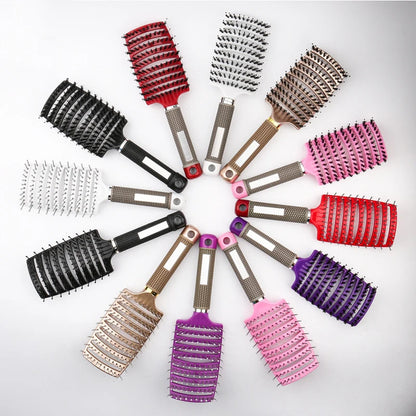 MTM™ - Detangling Haarborstel – Nylon voor Krullend Haar