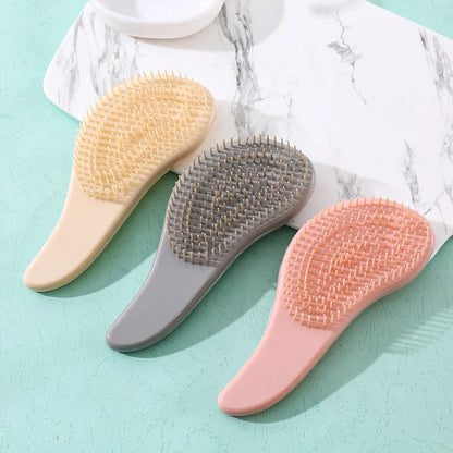 MTM™ - Marble Anti-Static Mini Hair Brush &amp; Scalp Massager"