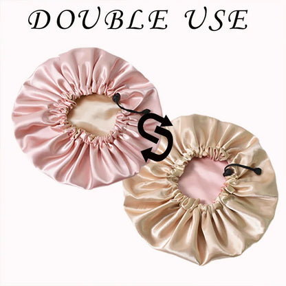 MTM™ - Satin Bonnet 1 Color - Protect your hair while you sleep and wake up with shiny and frizz-free hair!
