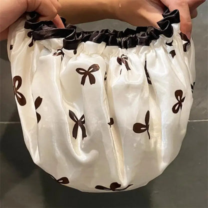 MTM™ - Satin Bonnet with Bows - Protect your hair while you sleep and wake up with shiny and frizz-free hair!