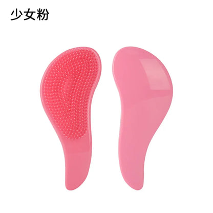 MTM™ - Marble Anti-Static Mini Hair Brush &amp; Scalp Massager"