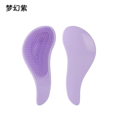 MTM™ - Marble Anti-Static Mini Hair Brush &amp; Scalp Massager"