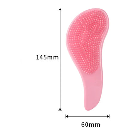 MTM™ - Marble Anti-Static Mini Hair Brush &amp; Scalp Massager"