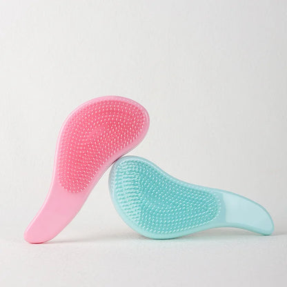 MTM™ - Marble Anti-Static Mini Hair Brush &amp; Scalp Massager"