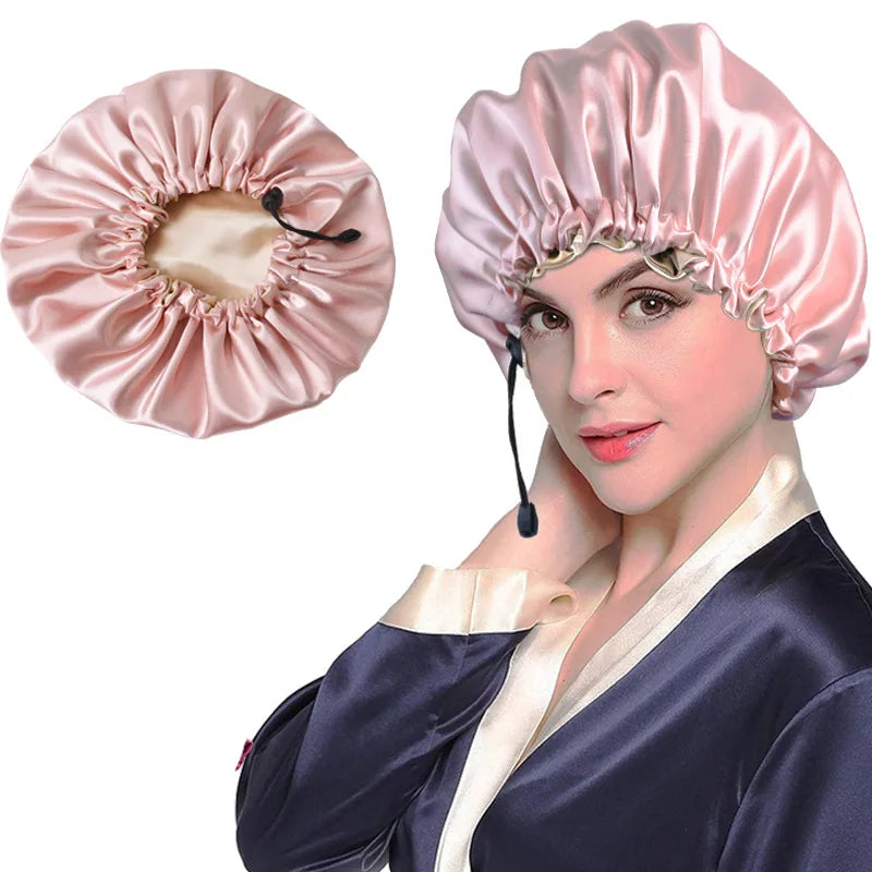 MTM™ - Satin Bonnet 1 Color - Protect your hair while you sleep and wake up with shiny and frizz-free hair!