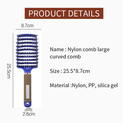 MTM™ - Detangling Haarborstel – Nylon voor Krullend Haar